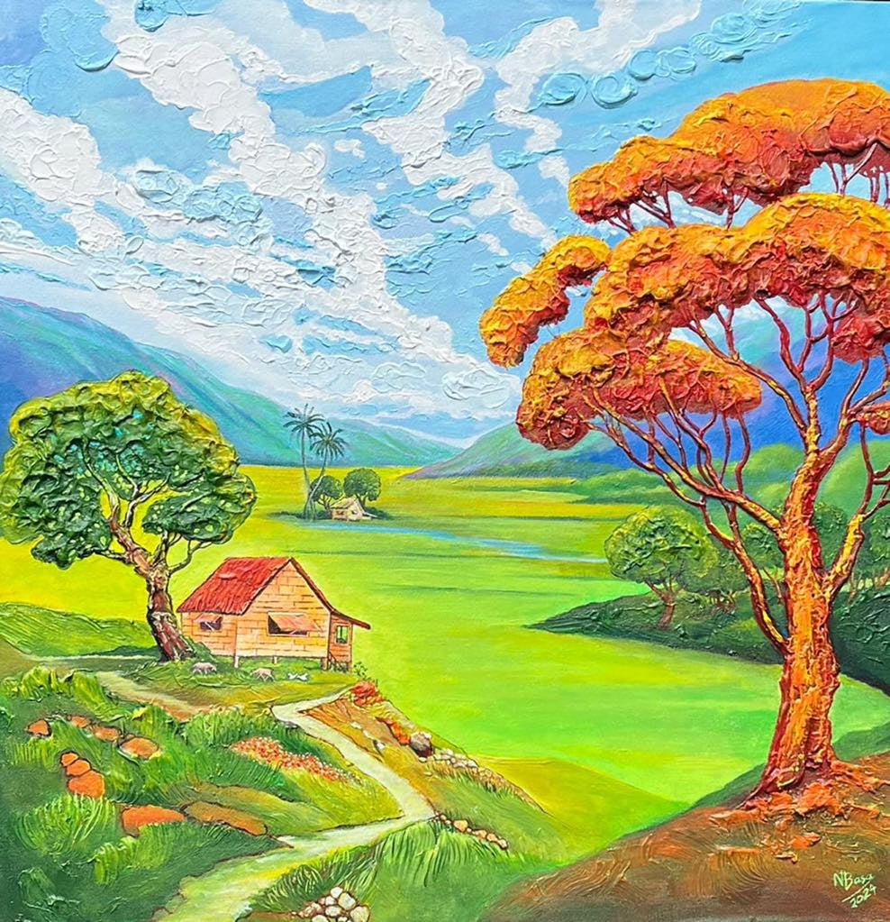 Nipa Hut on the Greenfield