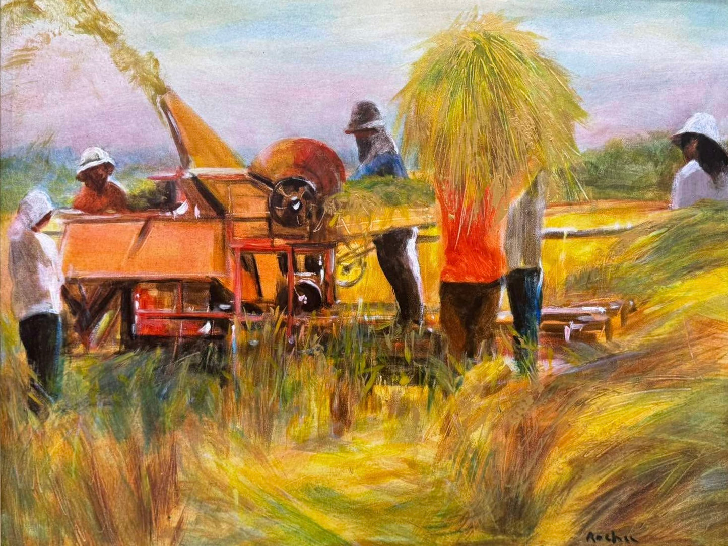 Rice Threshing