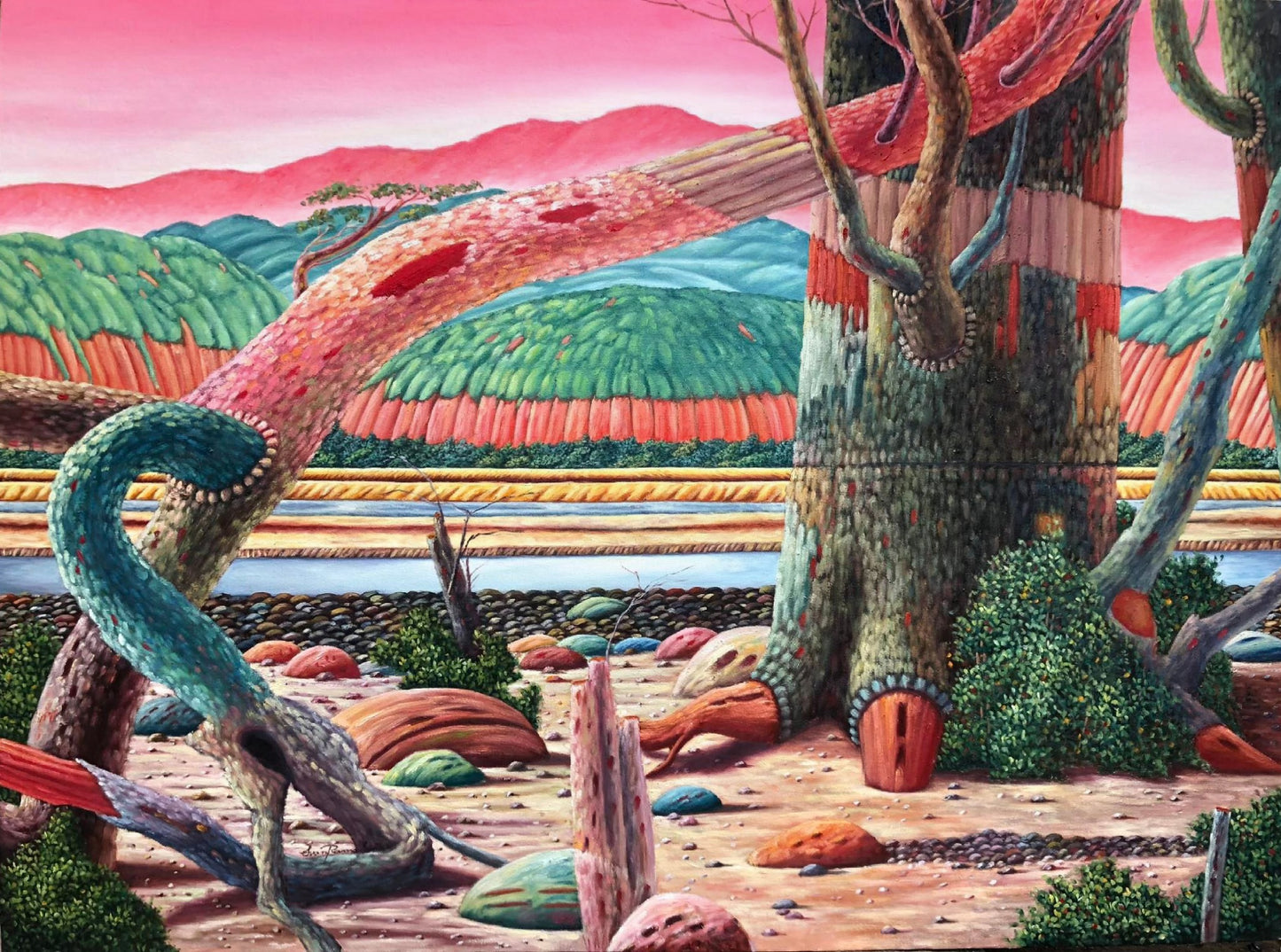 Ambiente de un Cielo Rosa