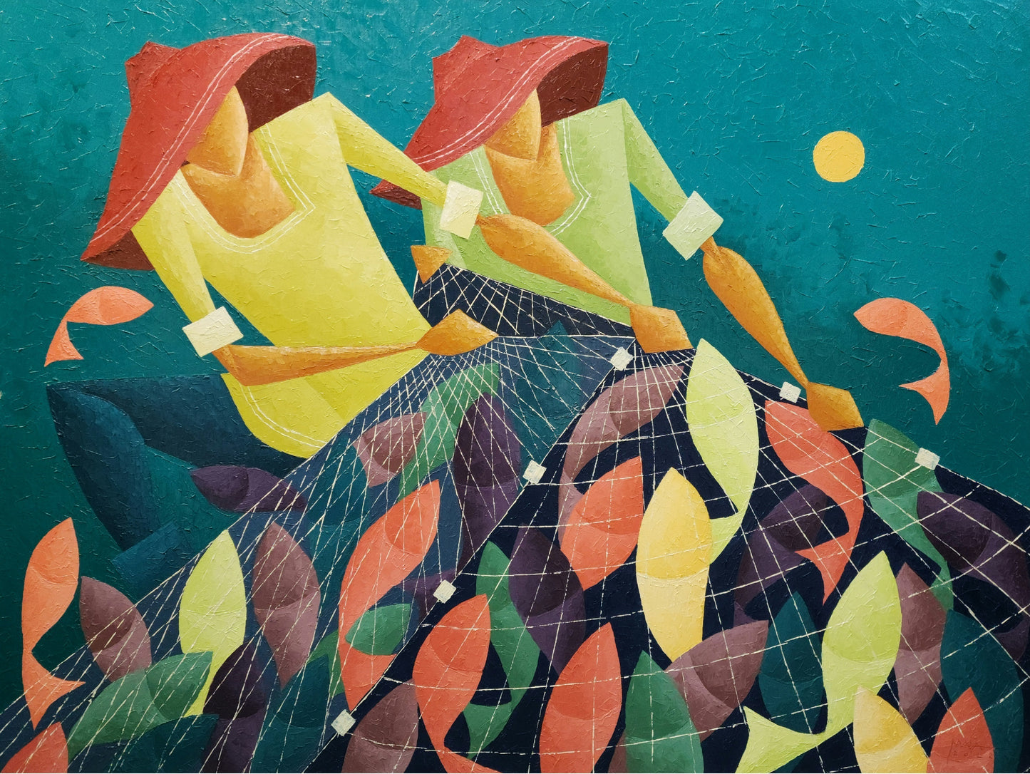 Couple Fish Harvest