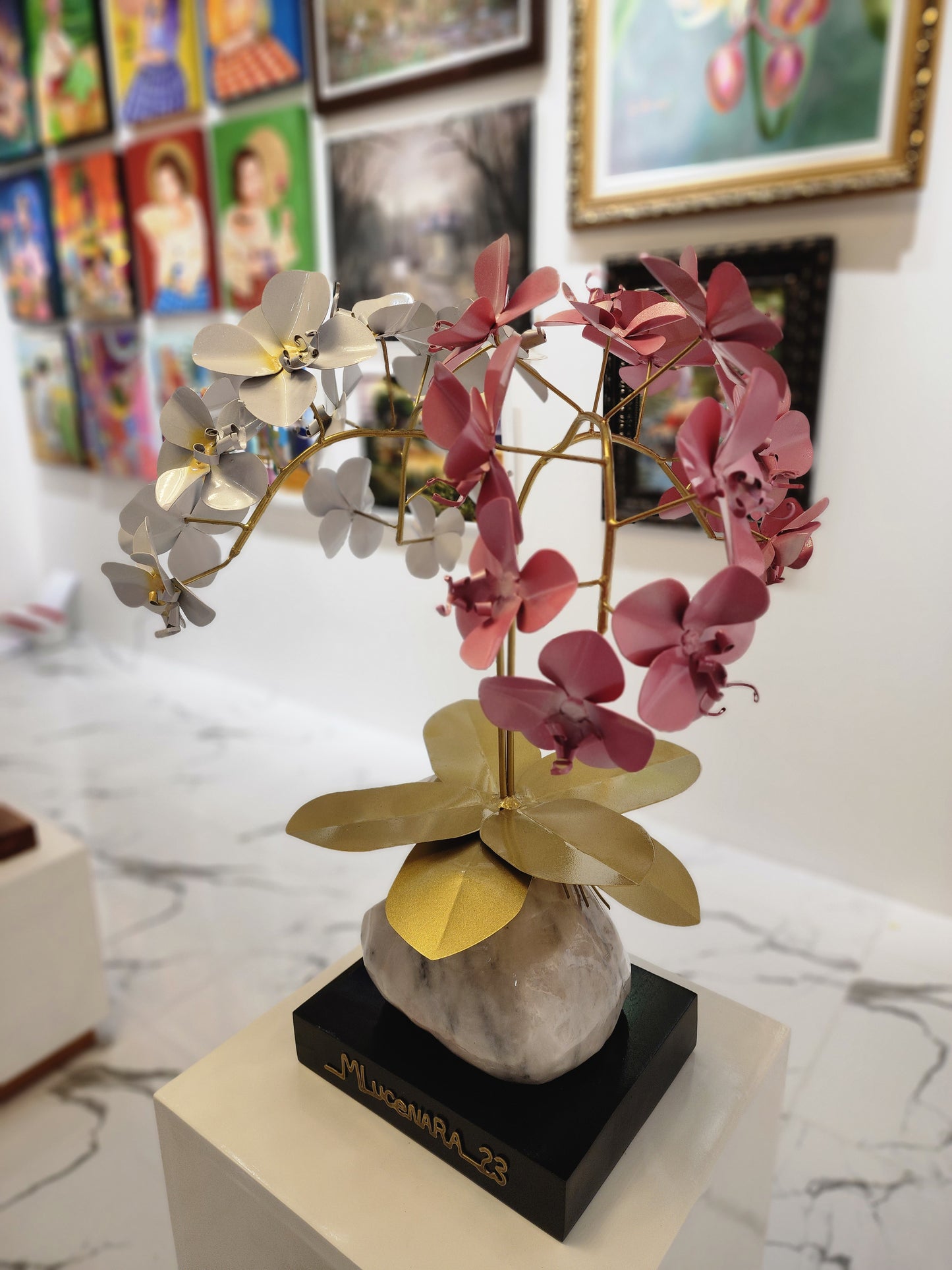 Orchid Flower (White and Pink)