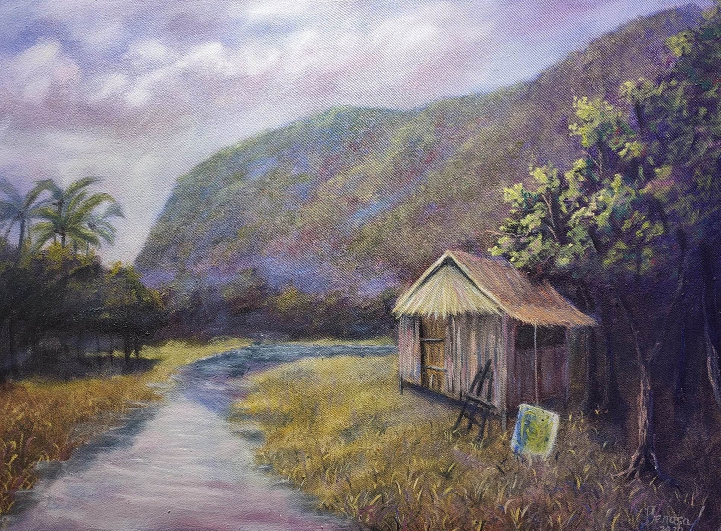 Nipa Hut by the River