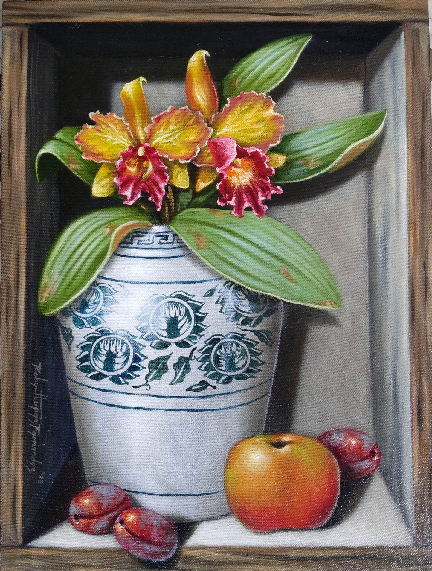 Cattleya and Fruits