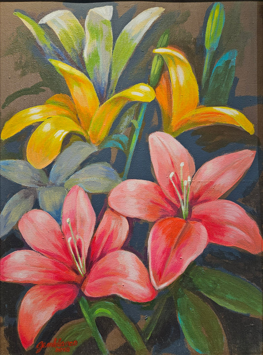 Colored Lilies
