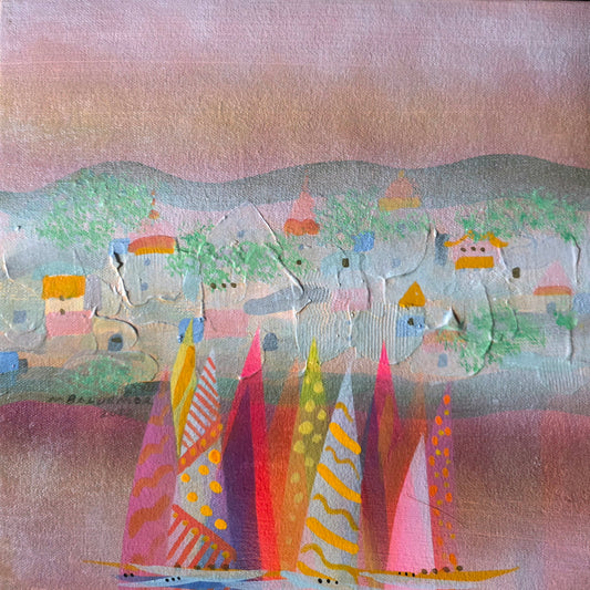 Colorful Sailboats in Europe