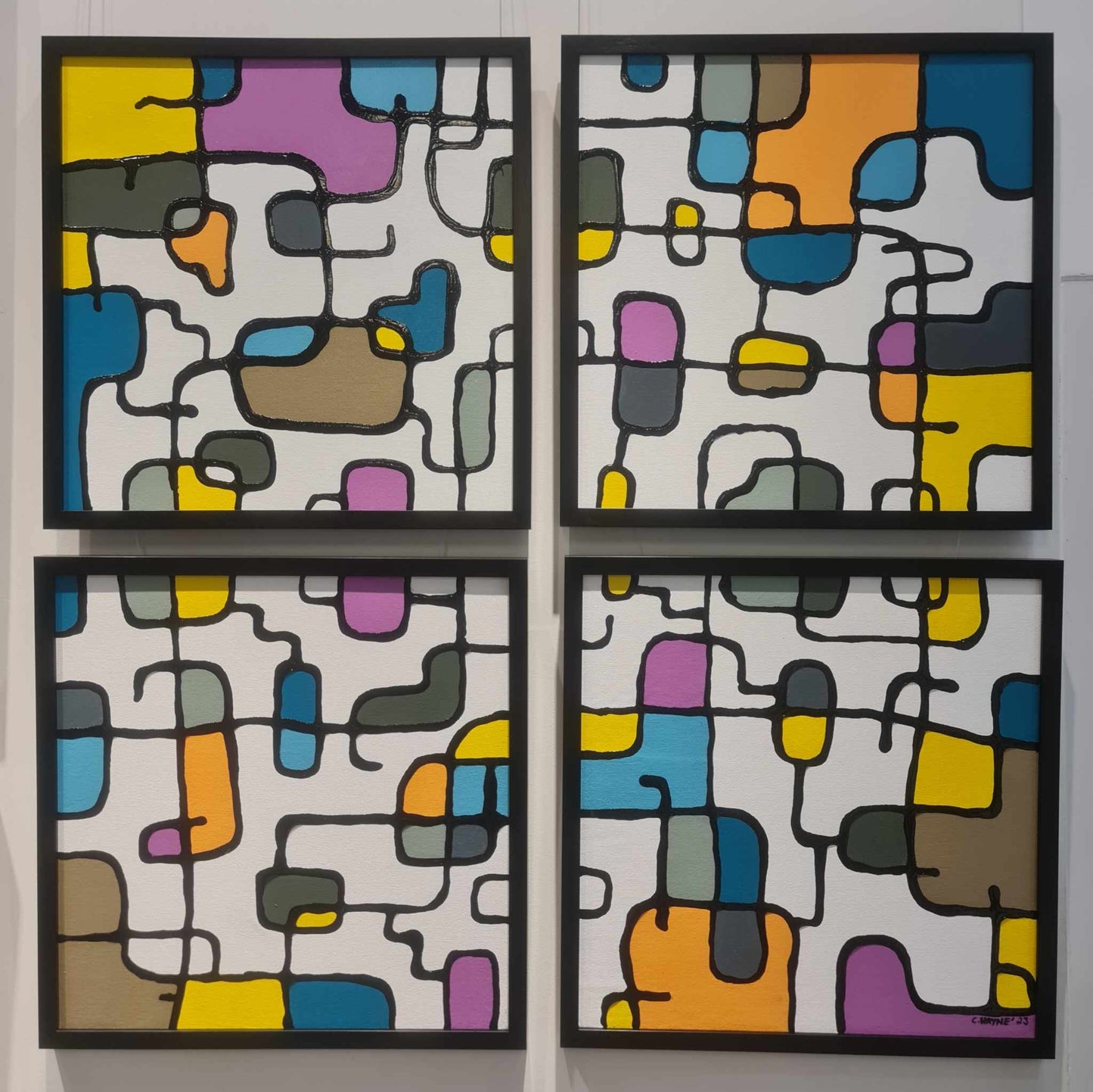Puzzle Play 1 (Quadriptych)