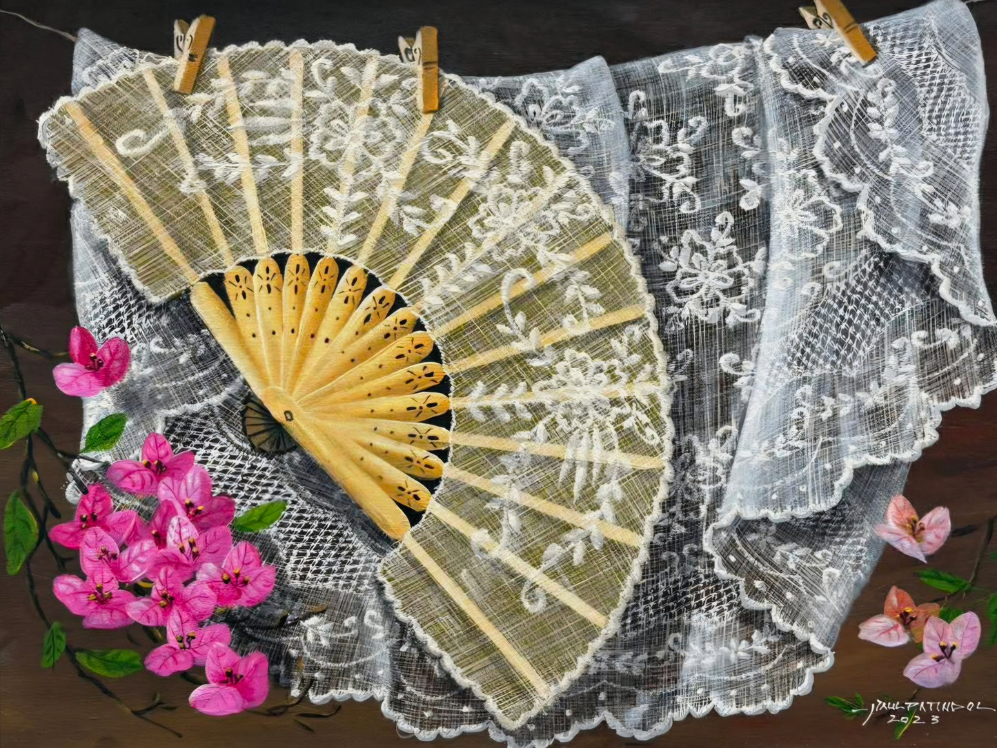 Abaniko, Alampay at Bougainvillea