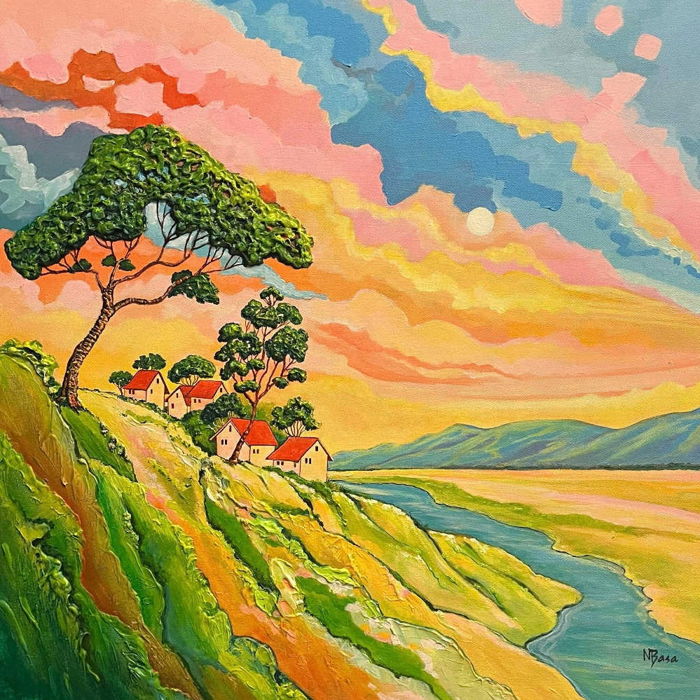 Journey of Colors: Mountain, Lake and Sky