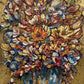 Golden Floral Abstract