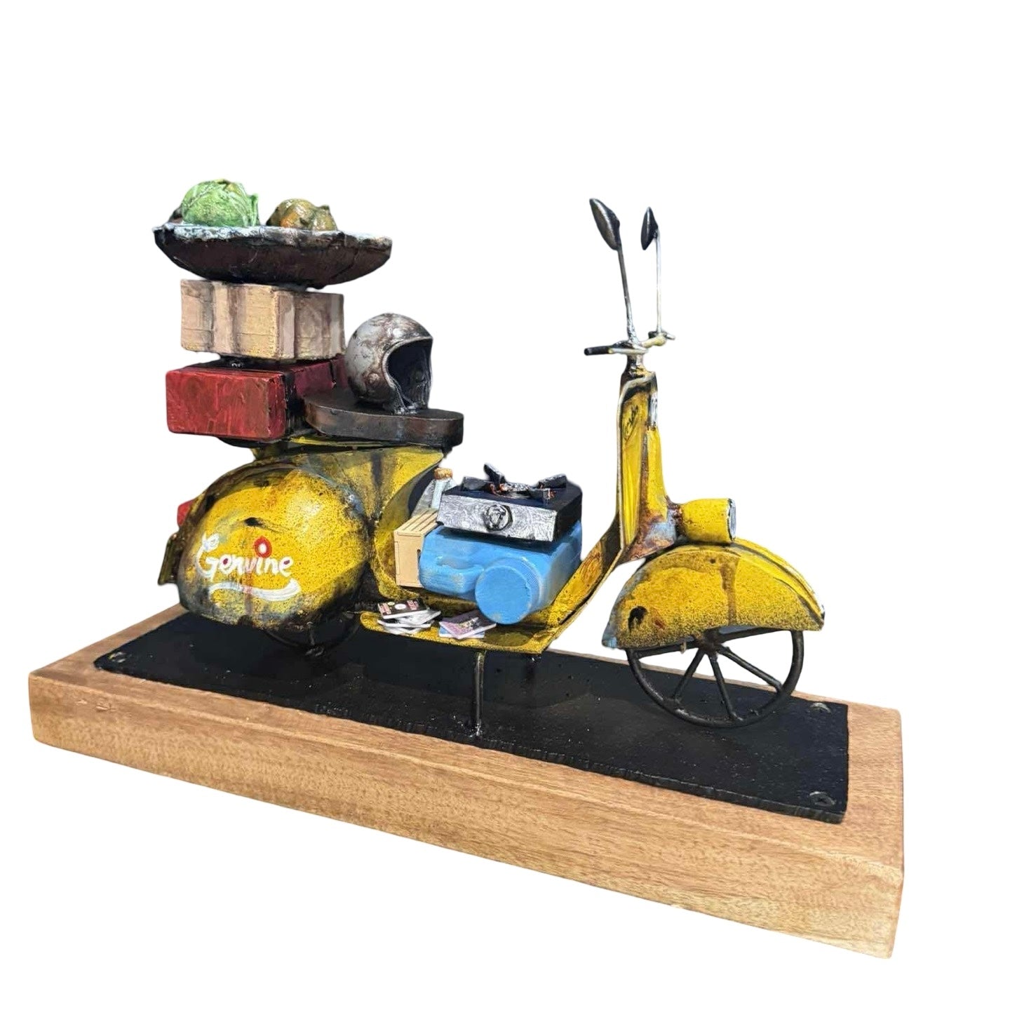 Mini Vespa Cargo Series: Rusted (Yellow)