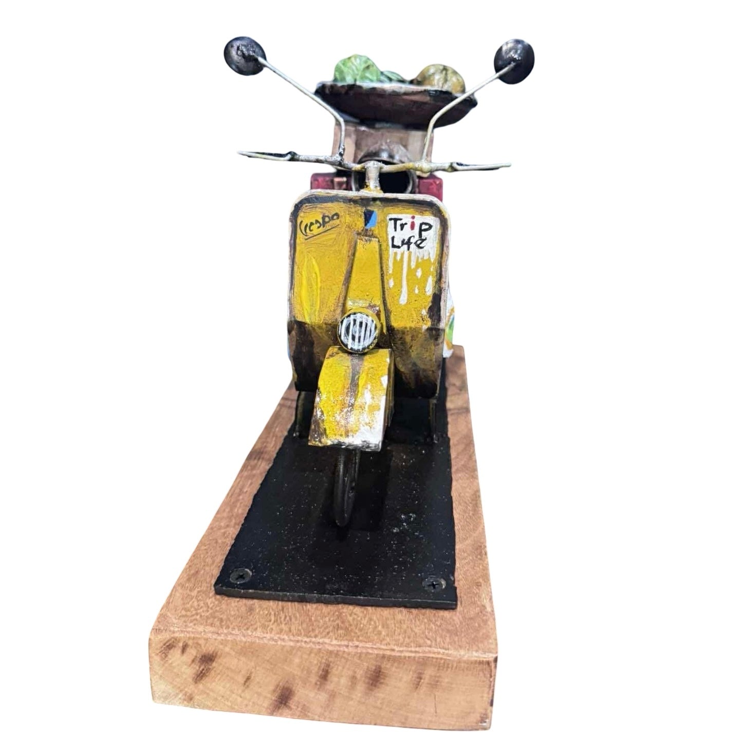 Mini Vespa Cargo Series: Rusted (Yellow)