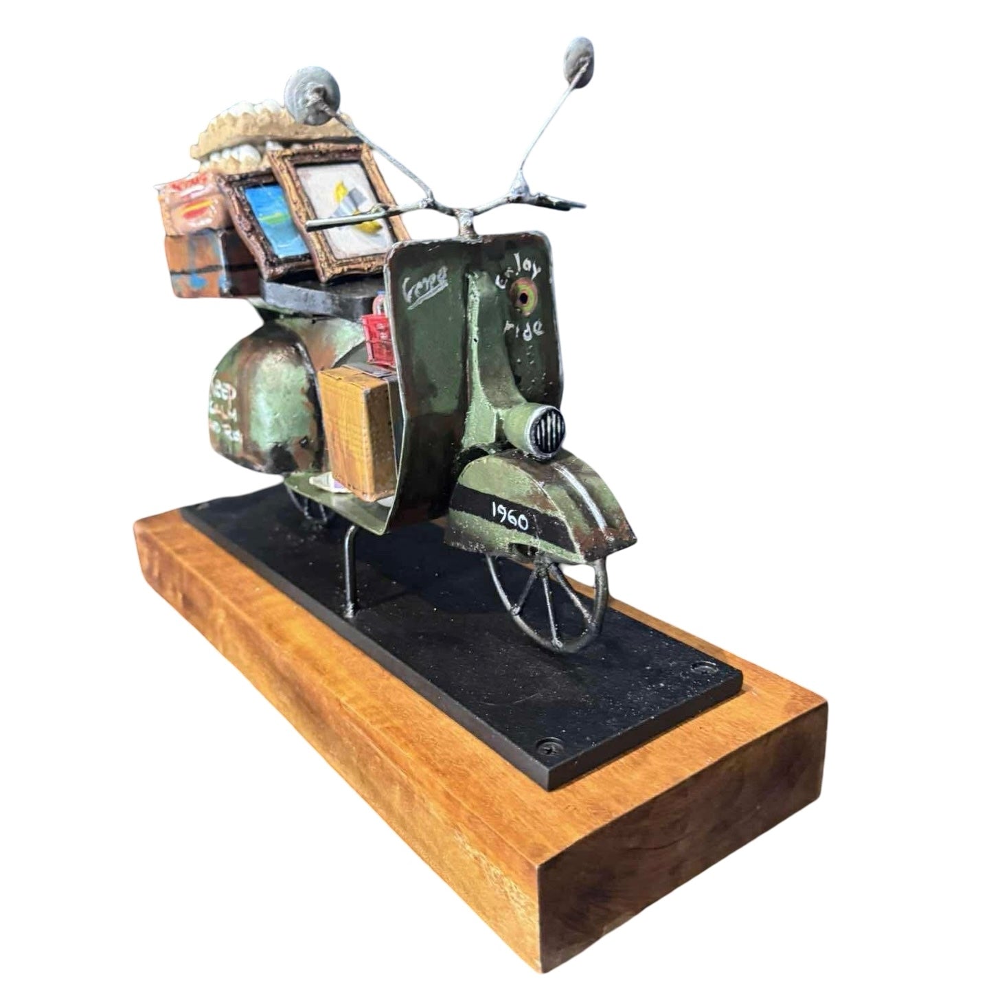 Mini Vespa Cargo Series: Rusted (Green)