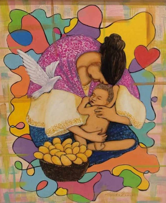 Mother and Child with Mangoes