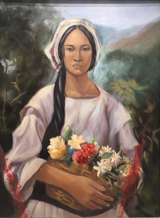 Woman with Flowers