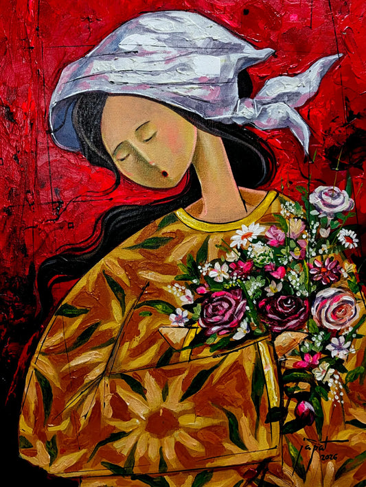 Girl with Flower