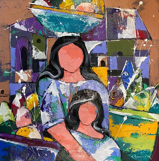 Mother and Child at Market