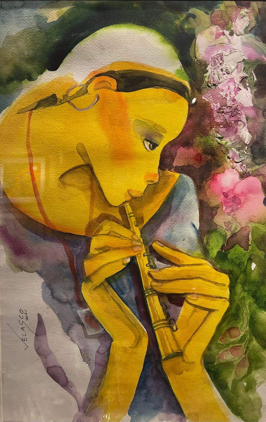 Mayumi Playing Flute