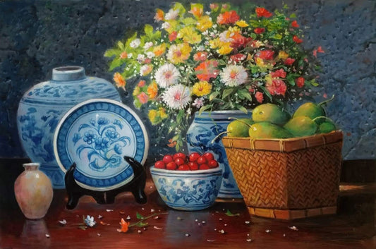 Flowers, Fruit and Antiques